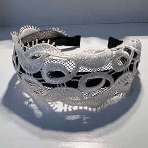 2/$20 Elegant White Lace Headband